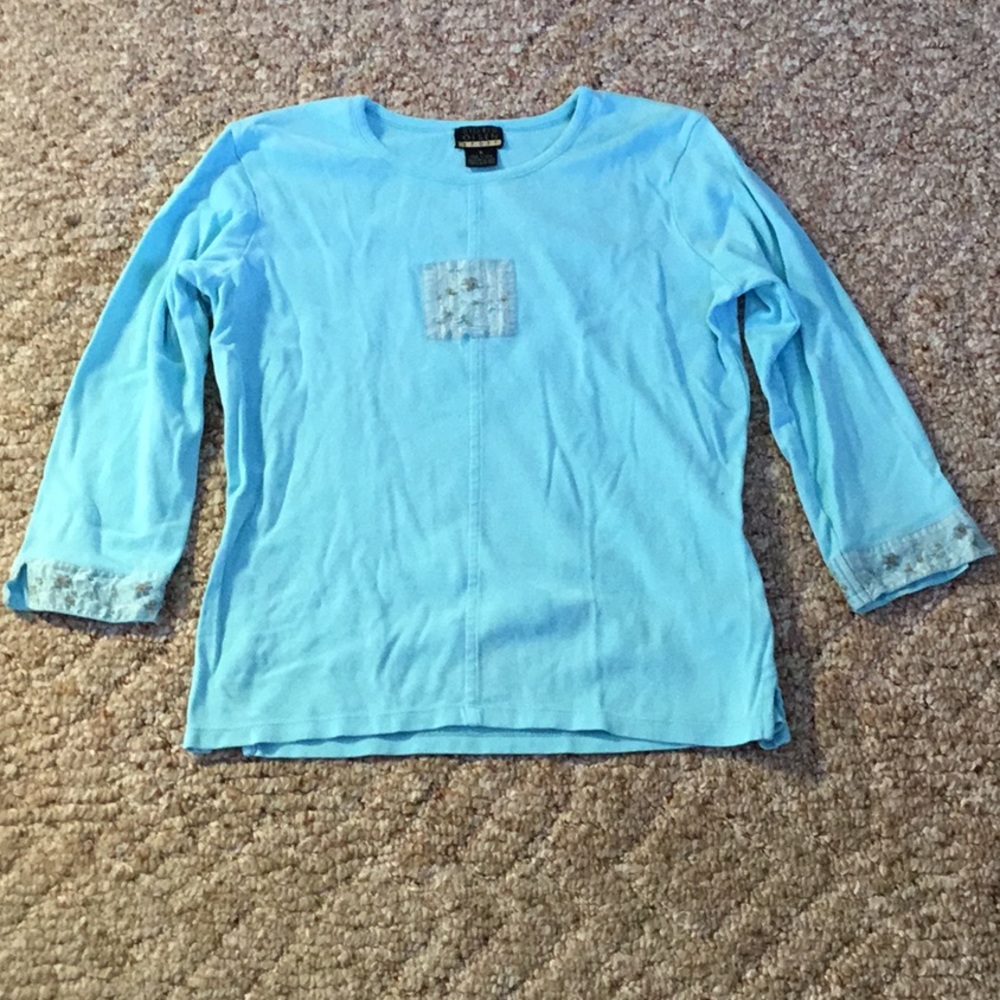 Sigrid Olsen 3/4 Sleeve Blouse, Small